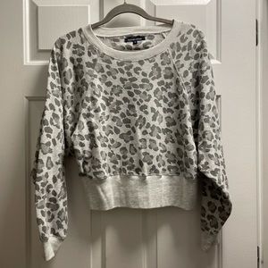 Ocean Drive cheetah crew neck